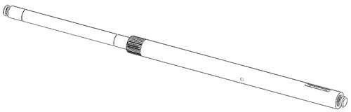 Genuine OEM Ariens Sno-Thro Axle, Long 00865800