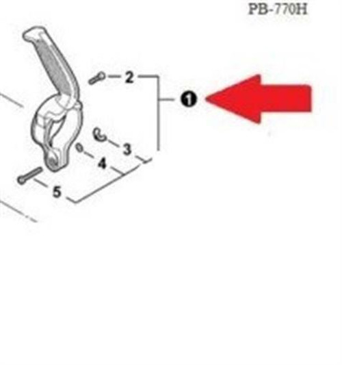 Genuine Echo / Shindaiwa HANDLE, FRONT Part# C040000040