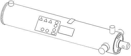 Genuine OEM Ariens Log Splitter Cylinder, 4.5-' with Decals 51700200