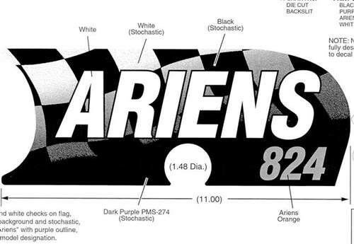 Genuine OEM Ariens Sno-Thro Decal, Front Panel 824 08093300