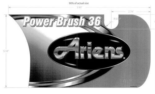 Genuine OEM Ariens Sno-Thro Decal, Front Dash Brush 08000437
