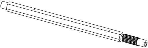 Genuine OEM Ariens Sno-Thro Shaft, Hex -with Spline Track 04512800