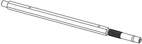 Genuine OEM Ariens Sno-Thro Shaft, Hex -with Spline Track 04511700