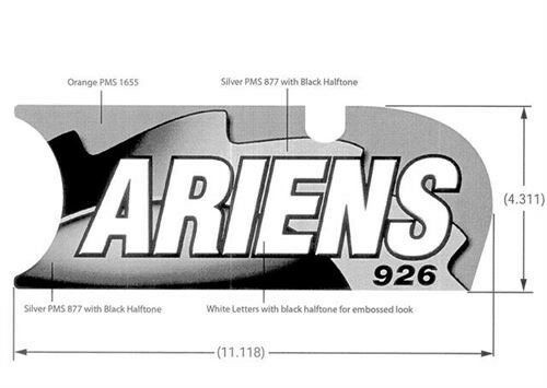 Genuine OEM Ariens Sno-Thro Decal, Front Panel - 926 00290800