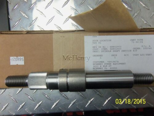 Genuine Ariens Gravely SPINDLE SHAFT SERVICE KIT Part # 58802900