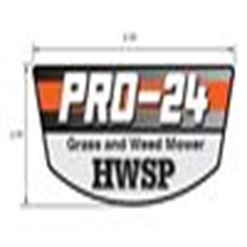 Genuine Ariens Walk-Behind Mower Decal, Pro24 Hwsp Ariens Part# 07800407