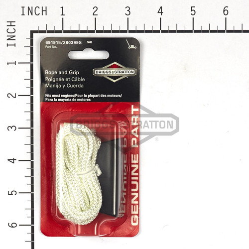 Genuine Briggs & Stratton GRIP-STARTER ROPE GRIP-STARTER ROPE 5042K