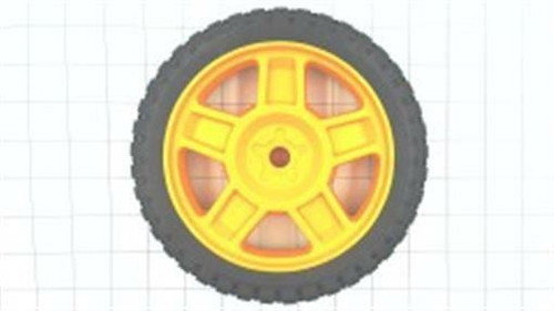 Genuine AYP SEARS HUSQVARNA WHEEL 7X1.75.5SPK.BRK.YELLOW Part# 532193931