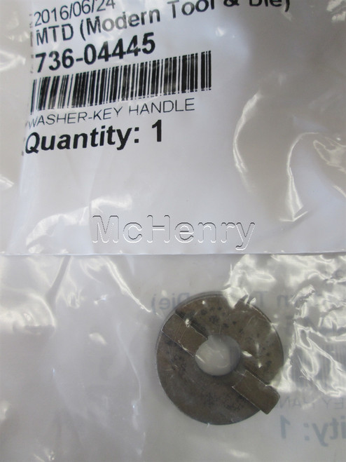 Genuine MTD  WASHER-KEY HANDLE Part # 736-04445