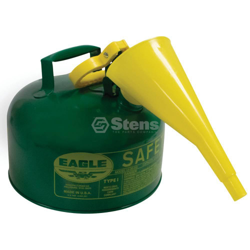 Metal Safety Fuel Can For Eagle 2 Gallon with Funnel