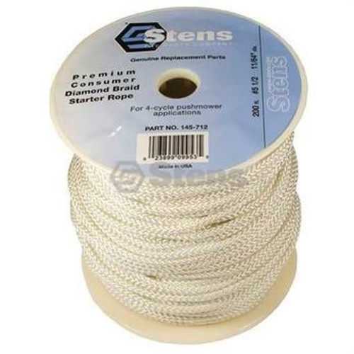 200'Diamond Braid Starter Rope  #5 1/2 Diamond Part # 145-712