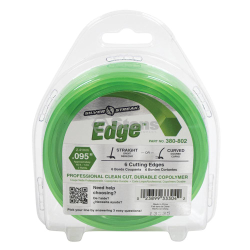 Edge Trimmer Line  .095 40' Clam Shell Part # 380-802