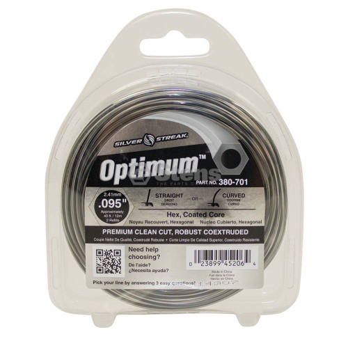 Optimum Trimmer Line .095 40' Clam Shell Part # 380-701