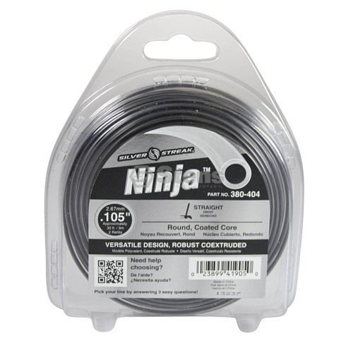 Ninja Trimmer Line  .105 30' Clam Shell Part # 380-404