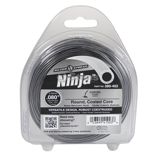 Ninja Trimmer Line  .080 50' Clam Shell Part # 380-402