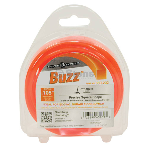Buzz Trimmer Line  .105 30' Clam Shell Part # 380-202