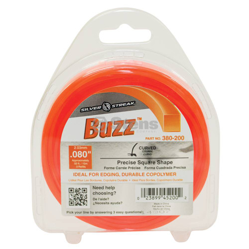 Buzz Trimmer Line  .080 50' Clam Shell Part # 380-200