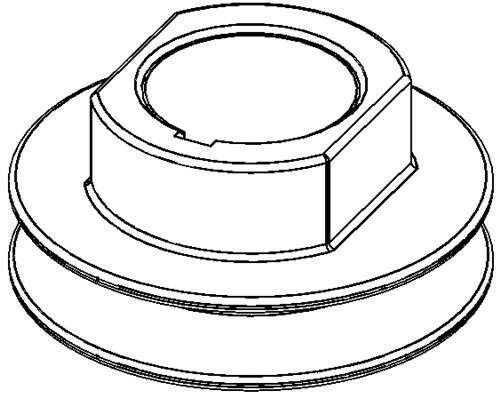 Genuine OEM Ariens Wlk-Behind Mower Pulley, Ground Drive, Mower 04527000