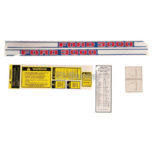 Decal Set For Ford/New Holland DKFD3000D