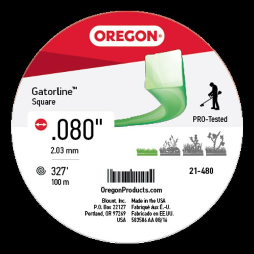 Genuine Oregon  Gatorline, Square, .080in. 1 lb Part# 21-480