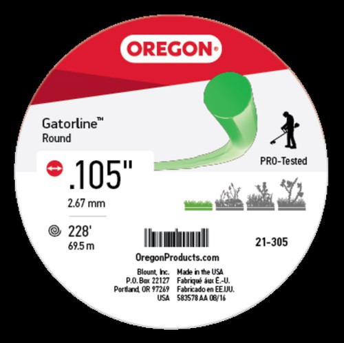 Genuine Oregon  Gatorline, Round, .105in. 1 lb Part# 21-305