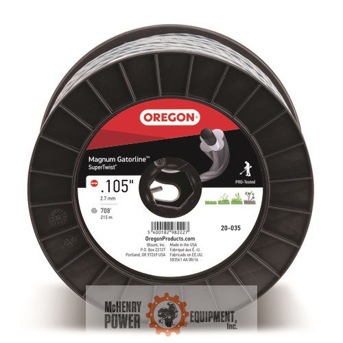 Genuine Oregon  Magnum Gatorline Supertwist, .105in., 3 Lb Part# 20-035