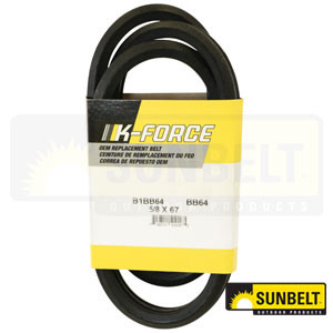 Replacement A&I  B-SECTION DBL ANGLE BELT for Double V-Belt 5/8 X 67 Part# BB64