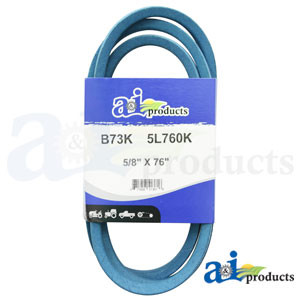 Replacement A&I  B-SECTION ARAMID BLUE V-Belt 5/8" X 76"  Part# B73K