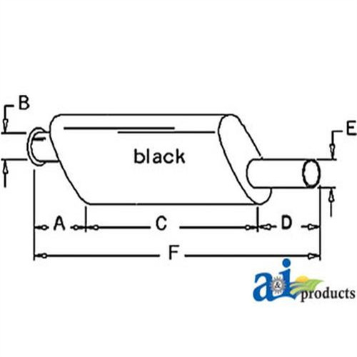NEW MUFFLER for John Deere AT21689 AT21689