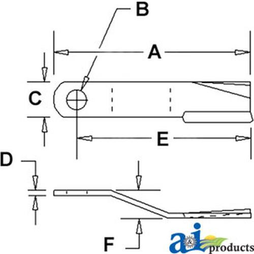 NEW BLADE ROTARY CUTTER CW for BUSH HOG 86665BH 86665BH
