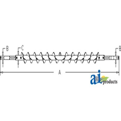 NEW AUGER; BOTTOM TAILING ELE for NEW HOLLAND 84400769 84400769