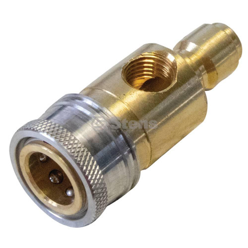 Side Mount Coupler For 3/8"" Plug x 3/8"" Coupler