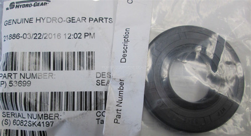 Genuine OEM Hydro-Gear SEAL LIP 25X52X10 TC  Part# 53699