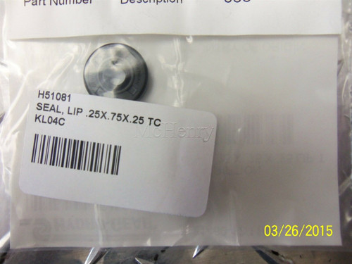 Genuine OEM Hydro-Gear SEAL LIP 25X 75X 25 TC  Part# 51081