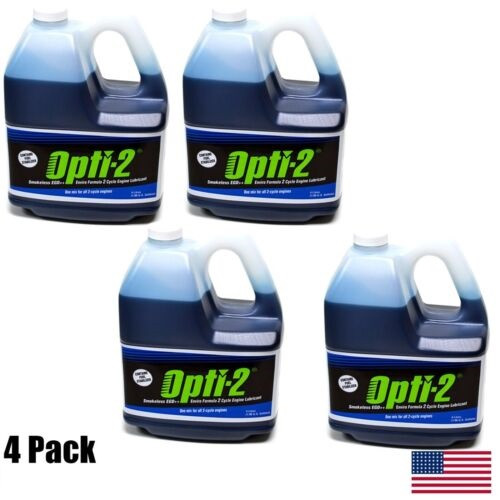 Opti-2 20044 1 Gallon 2-Cycle Engine Lubricant w/ Fuel Stabilizer - Case of 4