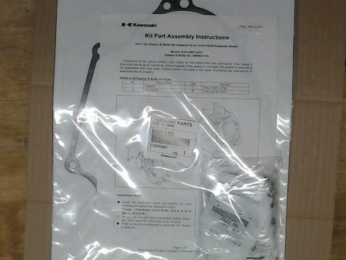 Genuine Kawasaki OEM KITGASKET&BOLTS Part# 99996-6100