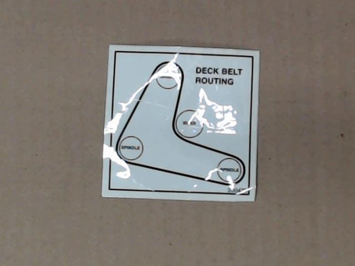 GENUINE ARIENS GRAVELY DECAL DECK BELT ROUTING