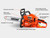 ECHO CS-352-16 34.0cc Chain Saw with i-30 Starter 16' Blade CS-352-16