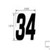 Genuine Ariens Lawn Mower Decal, Deck Size 34 Part# 07800034
