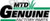 Genuine MTD  THROTTLE CABLE Part # 753-06188
