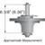 Stens Spindle Assembly Replaces Grasshopper 623761    285-953