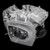 Kawasaki Engine Short block FS & FX 651V/691V/730V1" x 80MM PTOP/N: 59341-0012