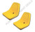 Genuine A&I Products 2 Pack SEAT FOR JOHN DEERE GATOR YELLOW Part# B1TM333YL