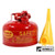 A&I Products Metal Safety Fuel Can, Eagle 2 Gallon With Funnel B1SC3