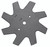 Genuine Oregon Edger Blade, 9""""x 9"""" rpls Jacobsen 309444 40-807
