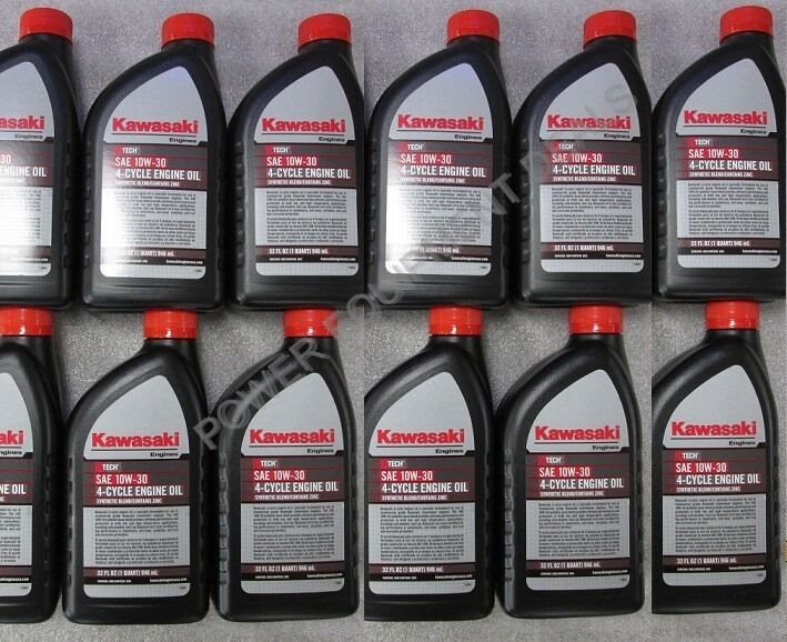 CASE OF 12 Genuine OEM Kawasaki Oil: Cycle 10W30 12 Pack 99969-6081
