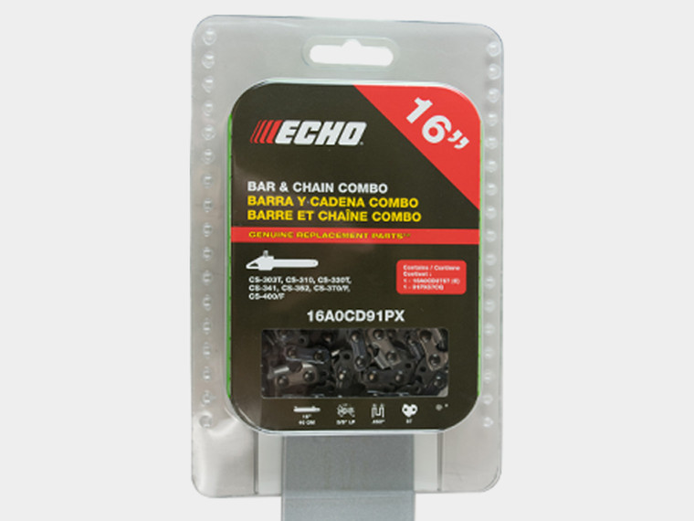 Bar & Chain Combo Pack 14" Fits ECHO CS-301 CS-303T CS-310 CS-330T CS-341 CS-346 CS-352 CS-360T CS-370 CS-370F Part Number  16A0CD91PX