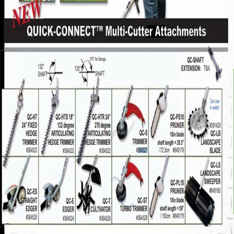 Maruyama Multi-Cutter Attachment New Style QC-S String Trimmer QC-S 364527