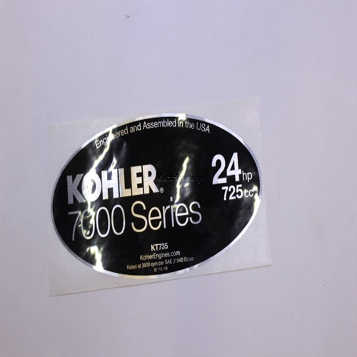 Genuine OEM Kohler LABEL 24HP Part# 32 113 148-S