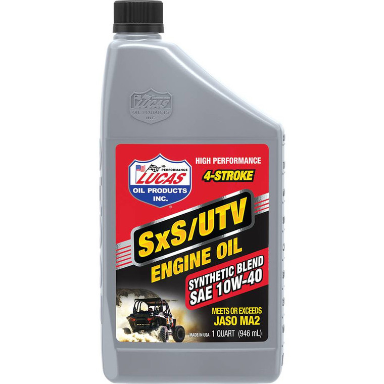 6 PK Semi-Synthetic SxS Engine Oil  SAE 10W-40, Six 1 Quart Bottles Part# 051-900